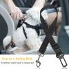 2Pcs Pet Dog Seat Belt Leash Adjustable Pet Dog Safety Leads Harness