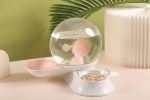 Pet Life 'Auto-Myst' Snail Shaped 2-in-1 Automated Gravity Filtered Water Dispenser Food Bowl