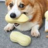 Funny Dog Squeaky Toys For Small Middle Dogs Bite Resistant Puppy Dogs Toys Pets Rubber Peanut Clean Tooth Chew Toy