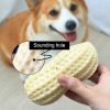 Funny Dog Squeaky Toys For Small Middle Dogs Bite Resistant Puppy Dogs Toys Pets Rubber Peanut Clean Tooth Chew Toy