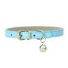 PU Leather Leash Pet Dog Collar Pet Supplies DIY Japanese Bell Collar Bell