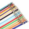 PU Leather Leash Pet Dog Collar Pet Supplies DIY Japanese Bell Collar Bell