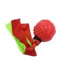 Funny Pets Dog Puppy Ball Teeth Toy Chew Dog Molar Pet Sound Ball Ribbon Throwing Interactive Super Bite-resistant