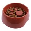Pet Supplies Dog Cute Anti-choke Bowl Slow Food Bowl Thickened Plastic Bowl