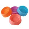 1Pc High Quality Solid Color Pet Bowls Candy-Colored