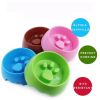 Pet Supplies Dog Cute Anti-choke Bowl Slow Food Bowl Thickened Plastic Bowl