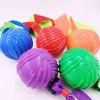 Funny Pets Dog Puppy Ball Teeth Toy Chew Dog Molar Pet Sound Ball Ribbon Throwing Interactive Super Bite-resistant